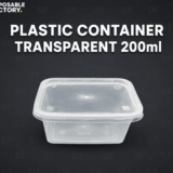Plastic Container Transparent – 200ml