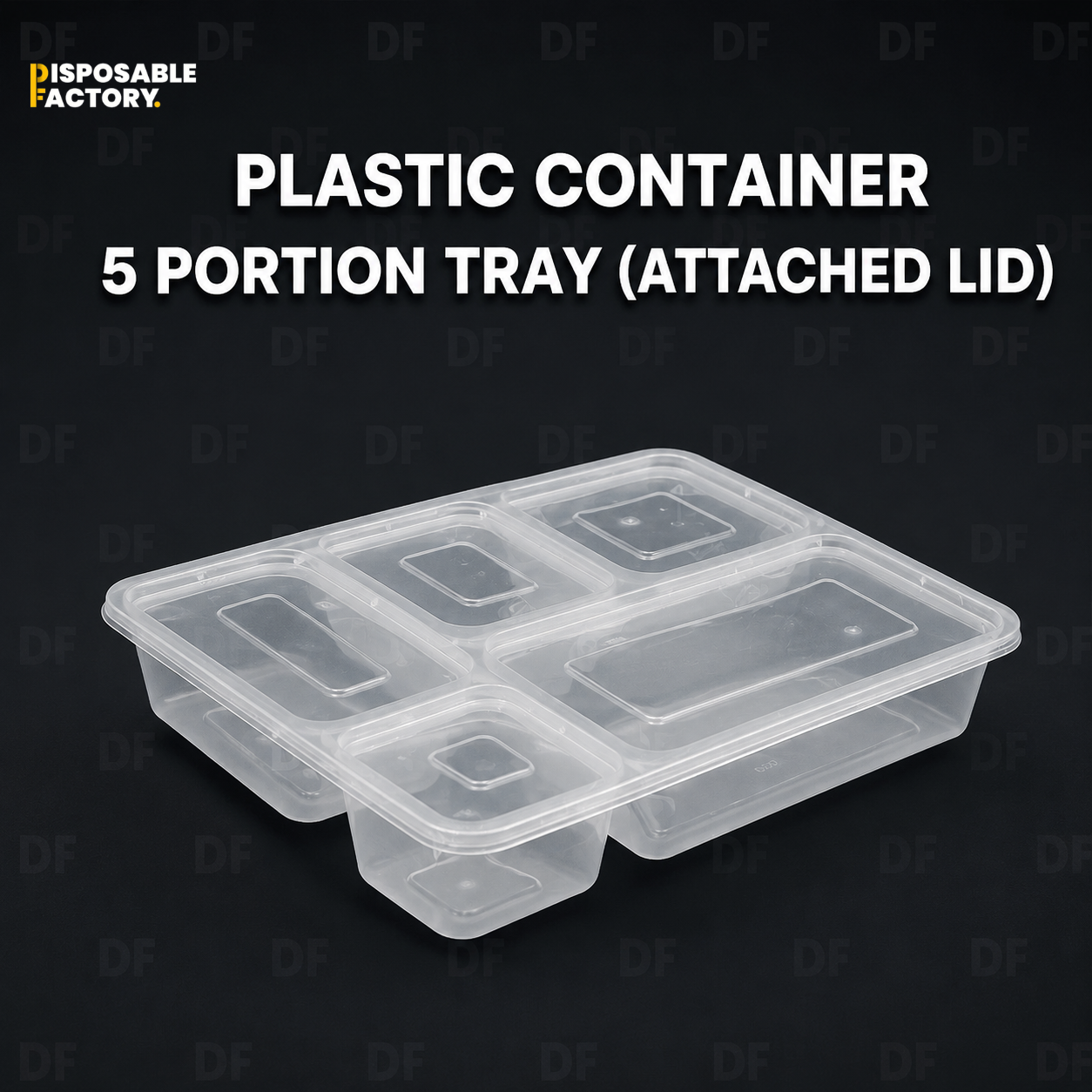 Plastic Container 5 Portion Tray Plastic Container 5 Portion Tray