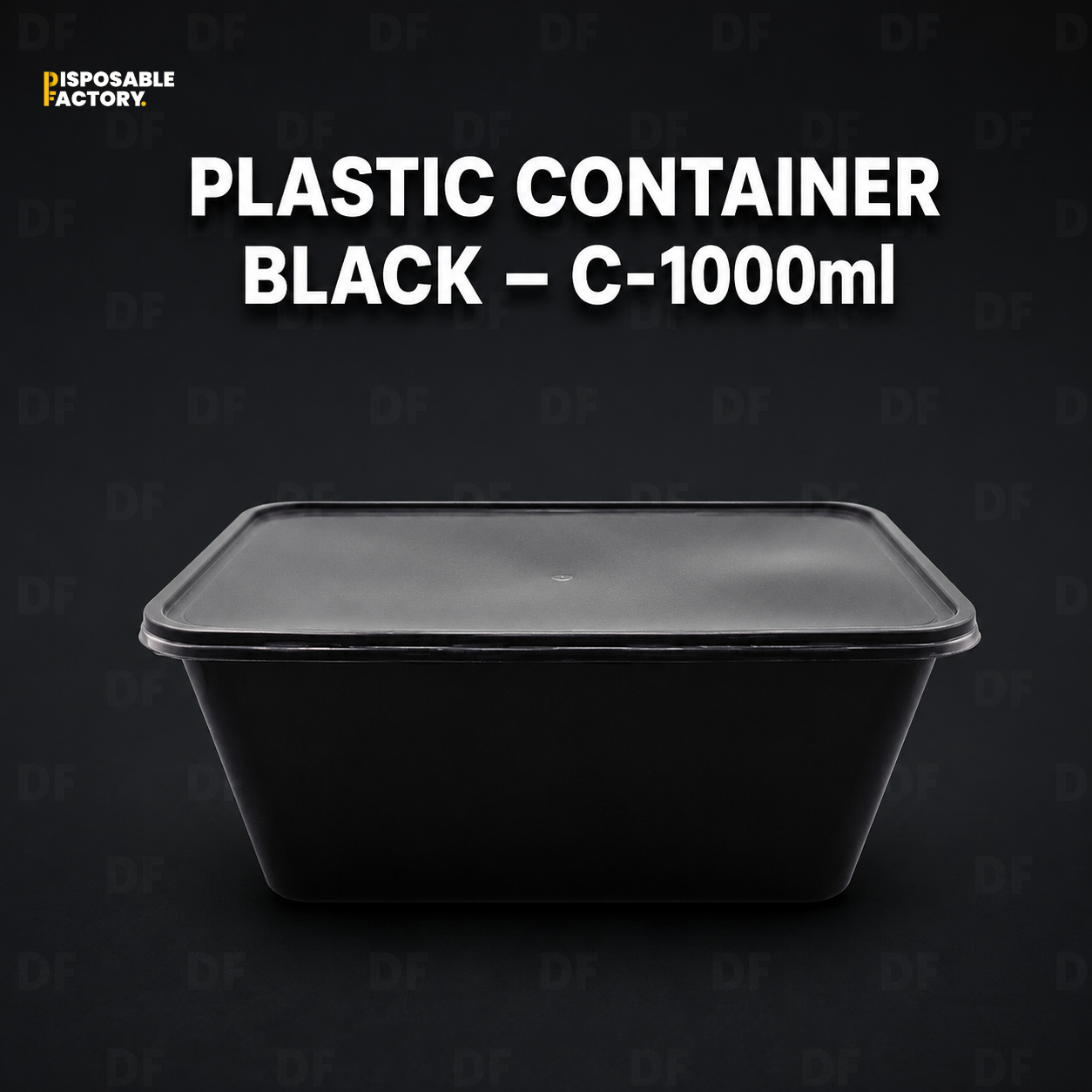 Plastic Container Black-C-1000ml (1)
