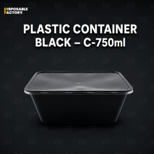 Plastic Container Black – C-750ml