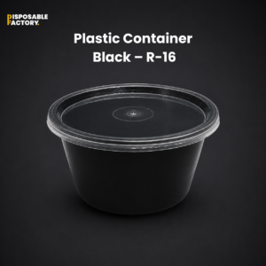 Plastic Container Black R-16
