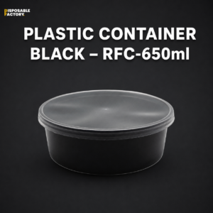 Plastic Container Black – RFC-650ml