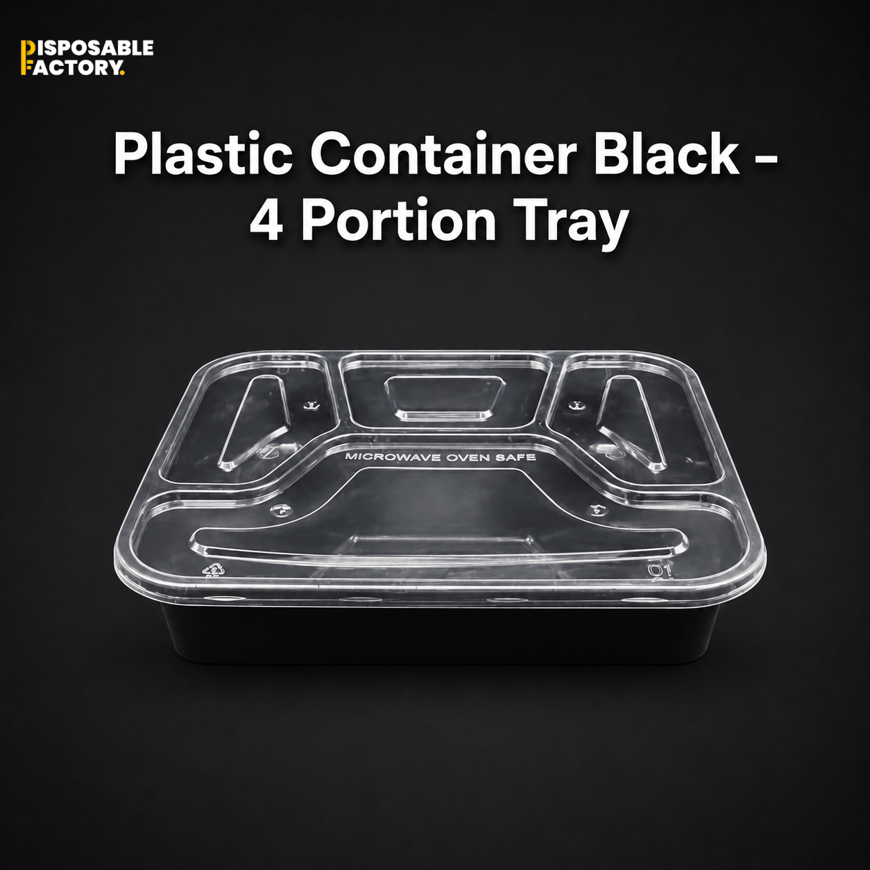 Plastic Container Black – 4 Portion Tray.png