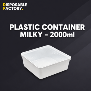 Plastic Container Milky 2000ml