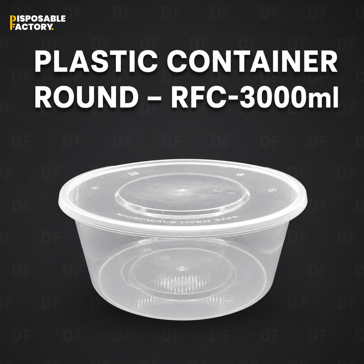 Plastic Container Round – RFC-3000ml