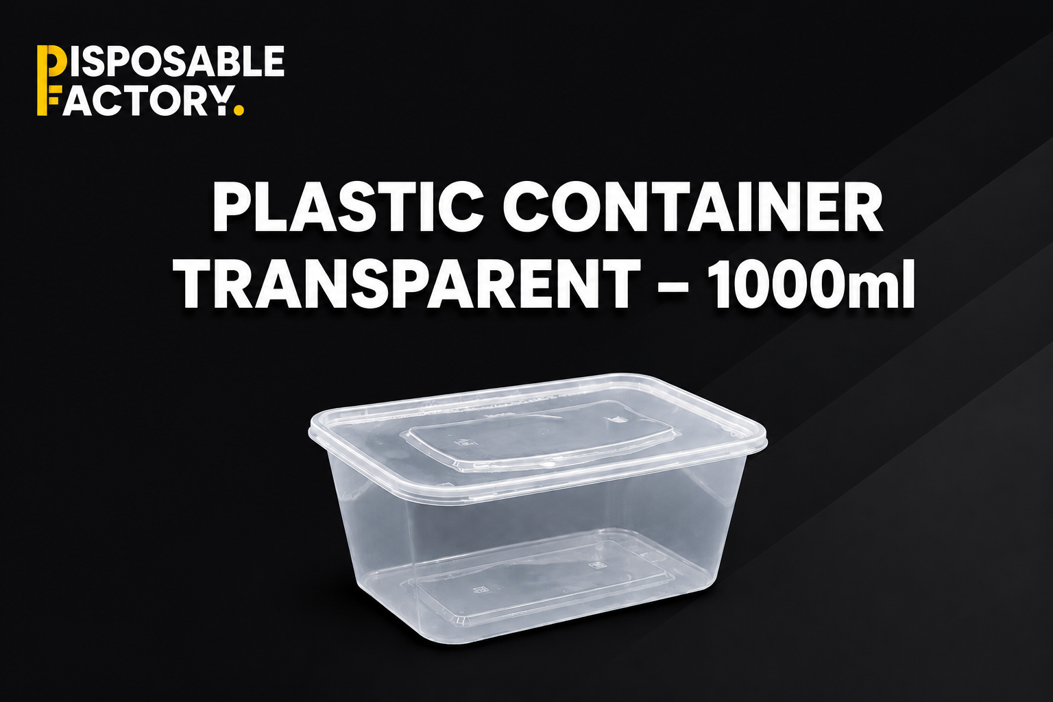 Plastic Container Transparent 1000ml Plastic Container Transparent 1000ml