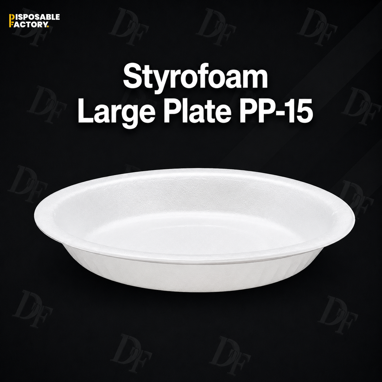Styrofoam Large Plate PP-15