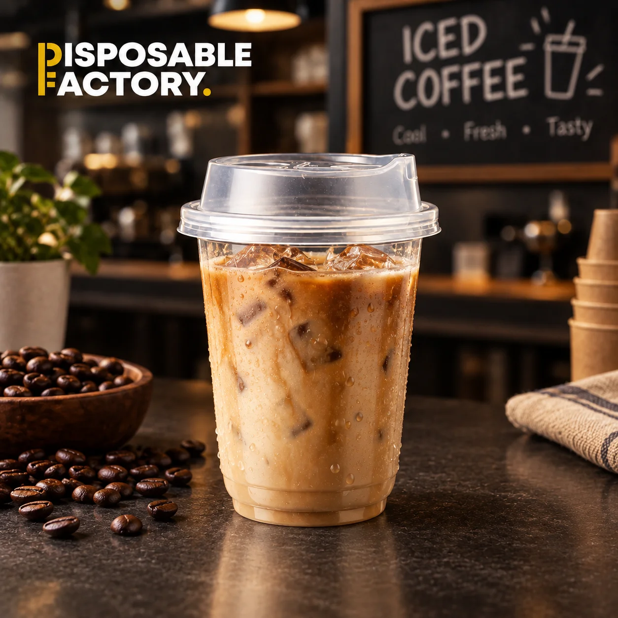 Disposable U Shape Ice Coffee Cup